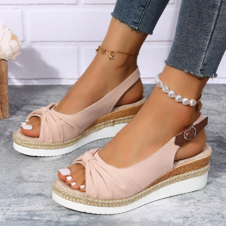 Women's Open Toe Wedges with Slingback | Espadrille