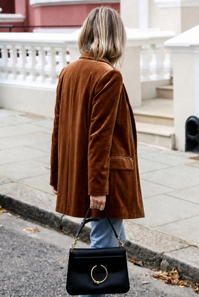 Women's Oversized Blazer with Flap Detail | Casual