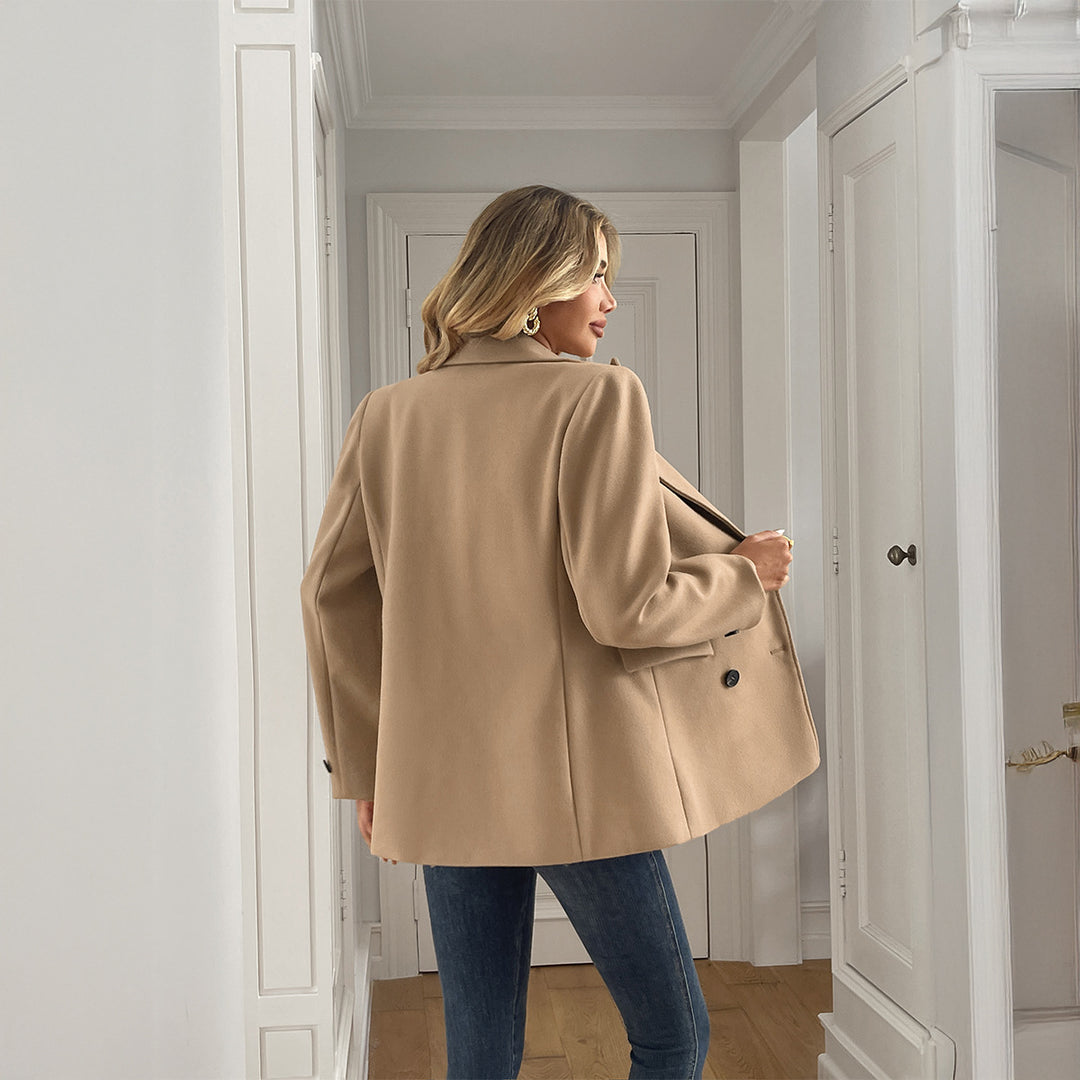 Women's Oversized Blazer with Flap Pockets | Lapel