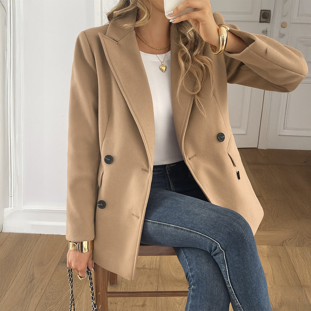 Women's Oversized Blazer with Flap Pockets | Lapel