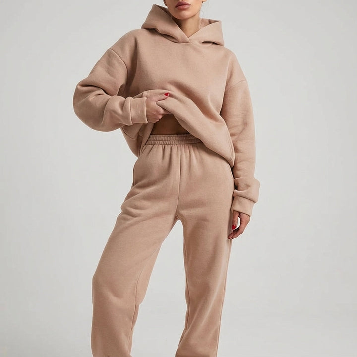 Women's Oversized Tracksuit with Hoodie | Two-Piece Set