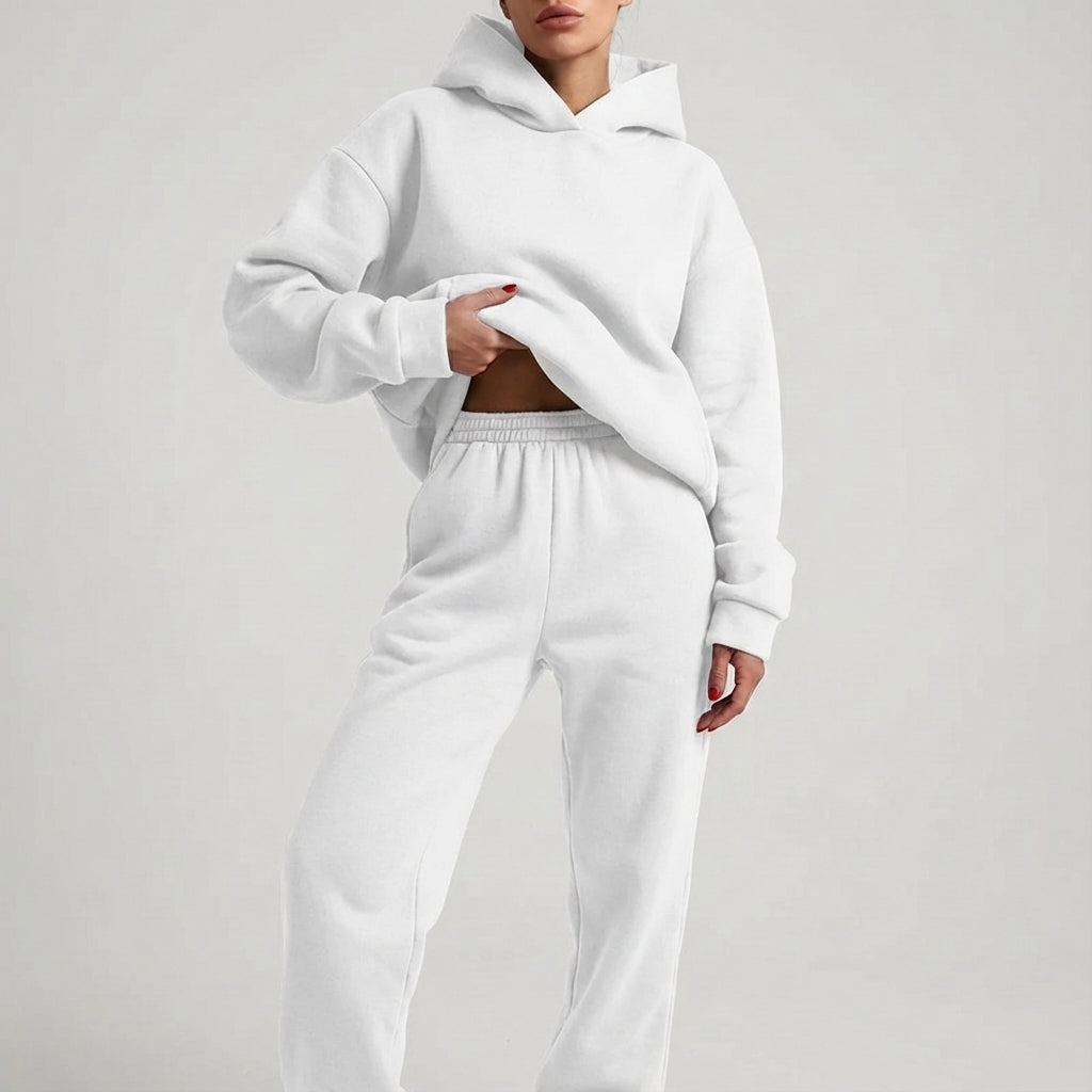 Women's Oversized Tracksuit with Hoodie | Two-Piece Set