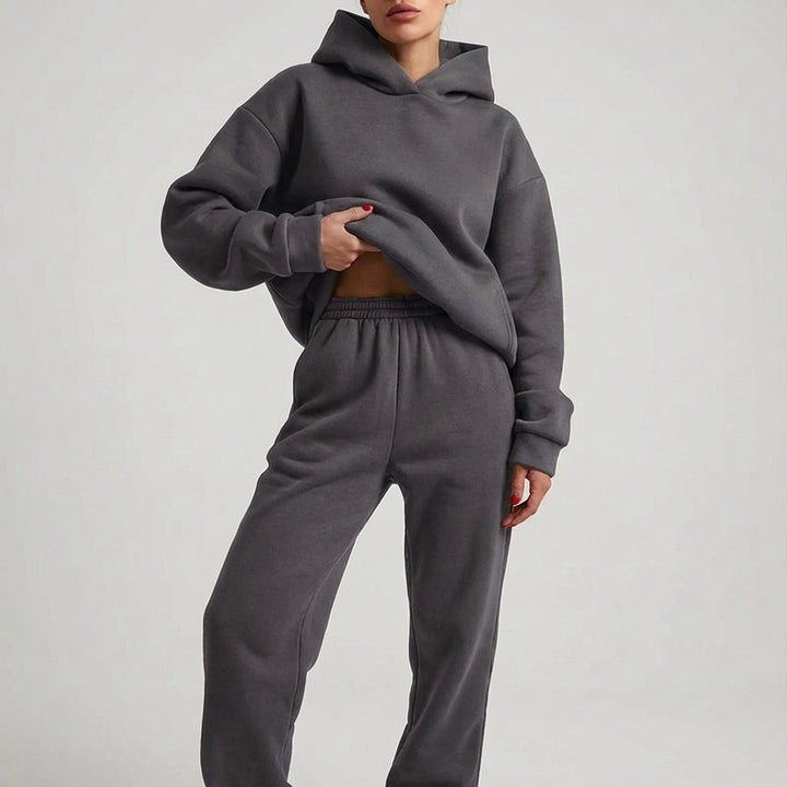 Women's Oversized Tracksuit with Hoodie | Two-Piece Set