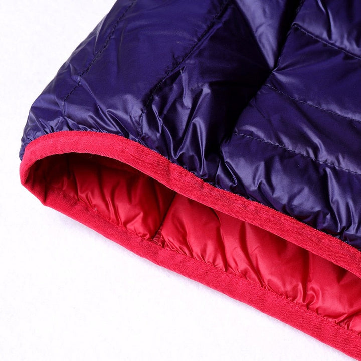 Women's Puffer Jacket with Hood | Reversible