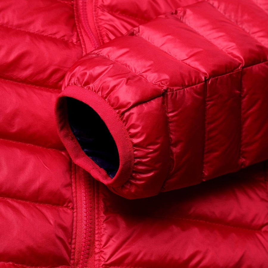 Women's Puffer Jacket with Hood | Reversible