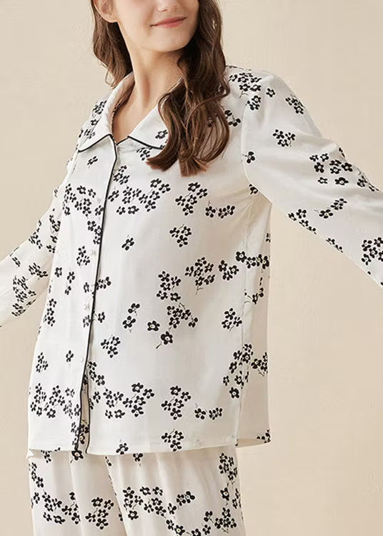 Women's Pyjama Set Floral Print | Two-Piece Set