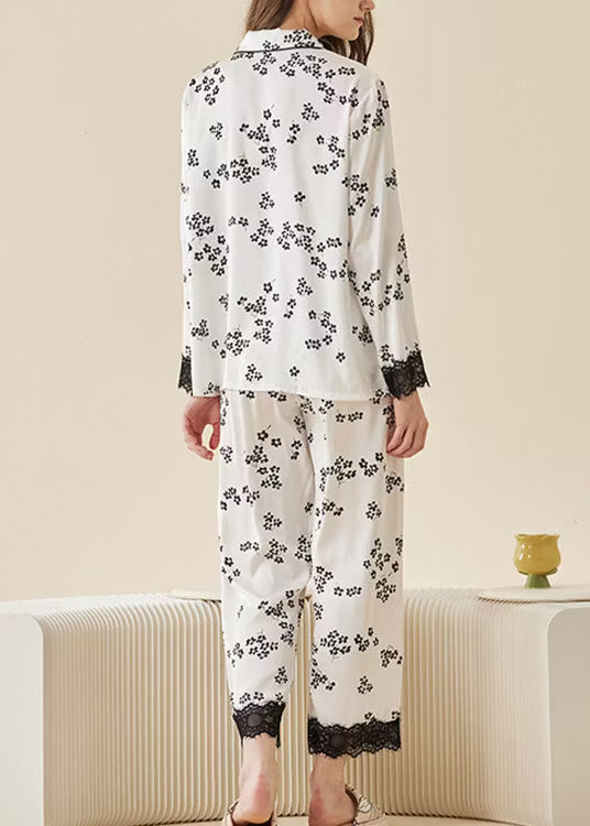 Women's Pyjama Set Floral Print | Two-Piece Set