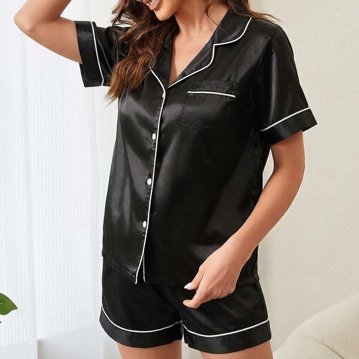Women's Pyjama Set with Short Sleeve & Shorts | Summer