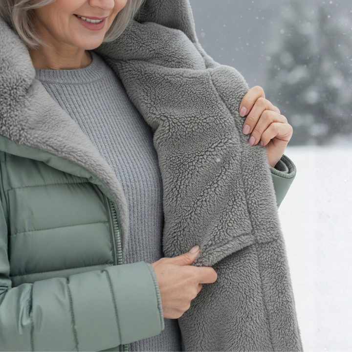 Women's Quilted Coat with Hood & Lined | Longline