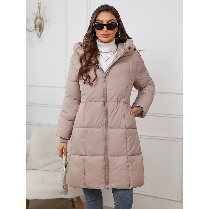 Women's Quilted Coat with Hood | Winter