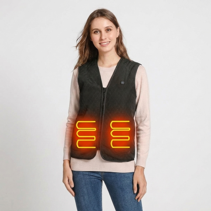 Women's Quilted Heated Vest | Adjustable Temperatures