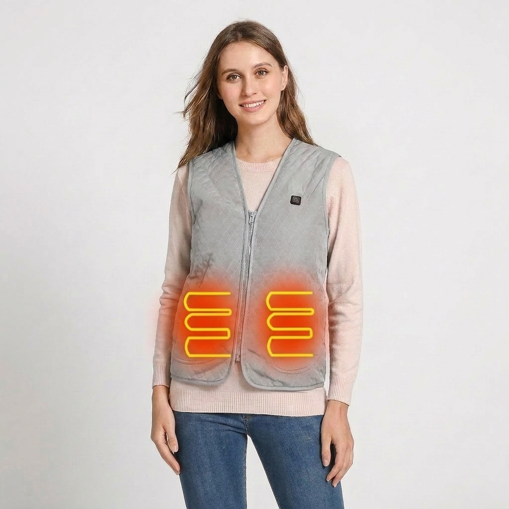 Women's Quilted Heated Vest | Adjustable Temperatures