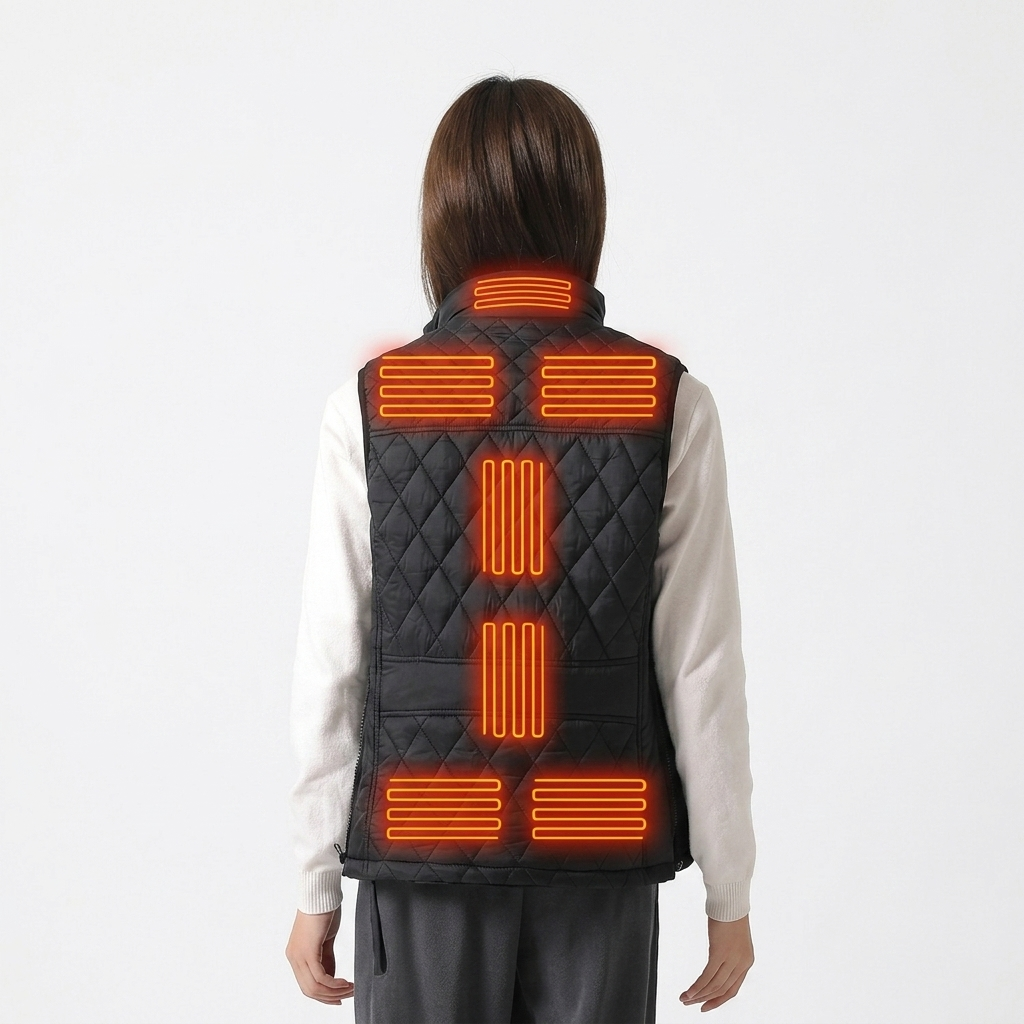 Women's Quilted Heated Vest with Multiple Heating Zones | Slim Fit