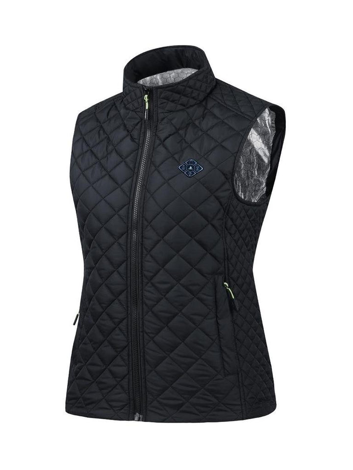 Women's Quilted Heated Vest with USB Charging & Zip Up | Winter