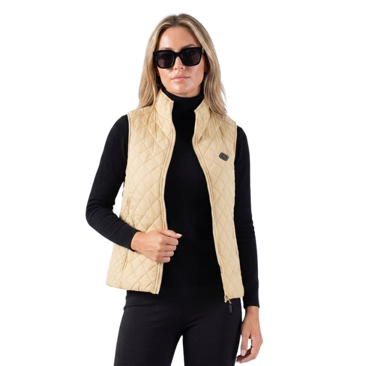 Women's Quilted Heated Vest with USB Charging & Zip Up | Winter
