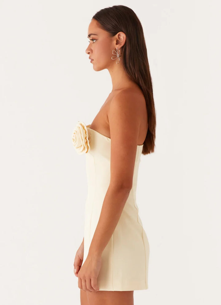 Women's Race Dress with 3D Rosette | Mini