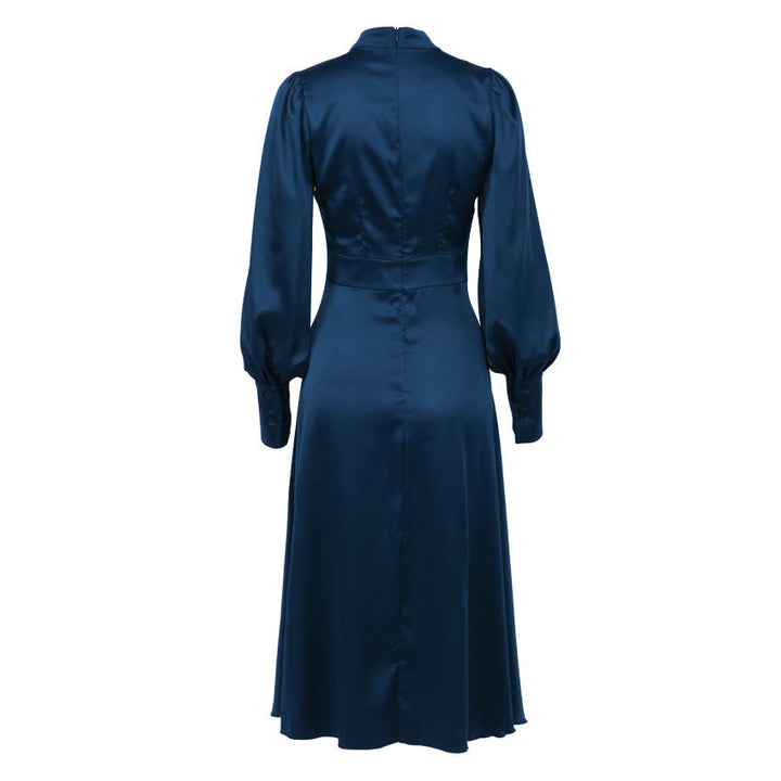 Women's Race Dress with Keyhole Neck & Side Slit | Long Sleeve