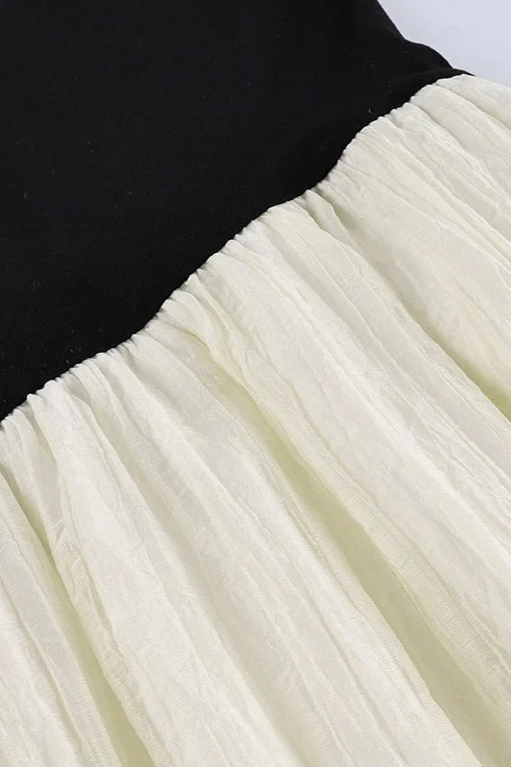 Women's Race Dress with Strapless Ruffle Train | Maxi