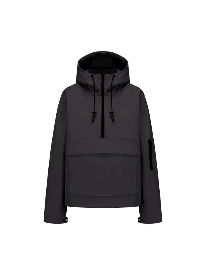 Women's Rain Jacket with Hood & Half Zip | Anorak