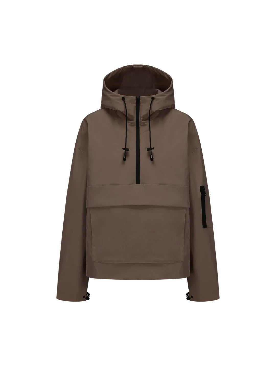 Women's Rain Jacket with Hood & Half Zip | Anorak