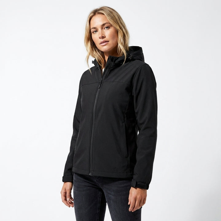 Women's Rain Jacket with Hooded Design & Drawstring Hem | Zip Up