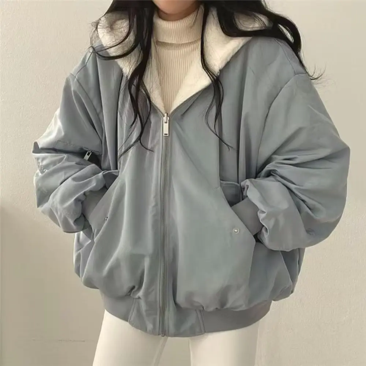 Women's Reversible Zip Hoodie | Oversized