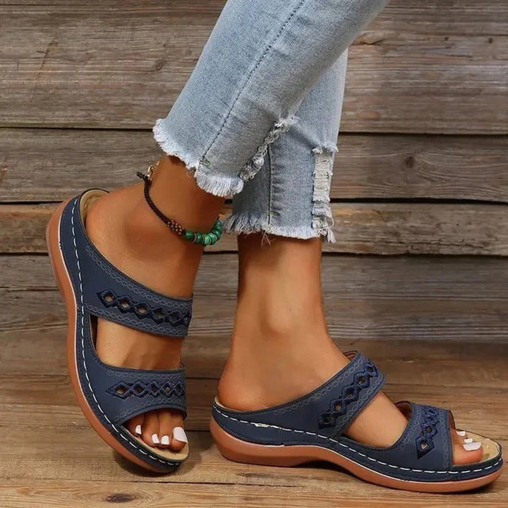 Women's Sandals Wedge & Slide | Cut-Out Strap