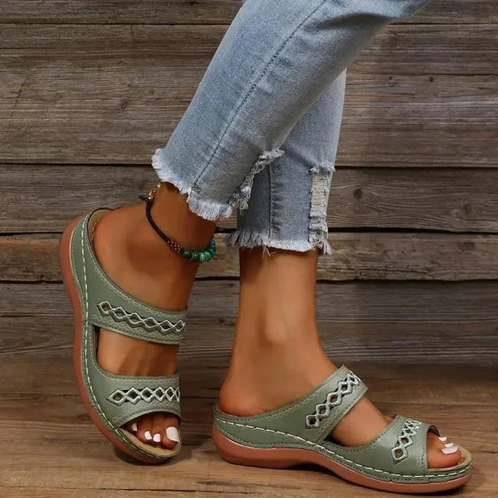 Women's Sandals Wedge & Slide | Cut-Out Strap