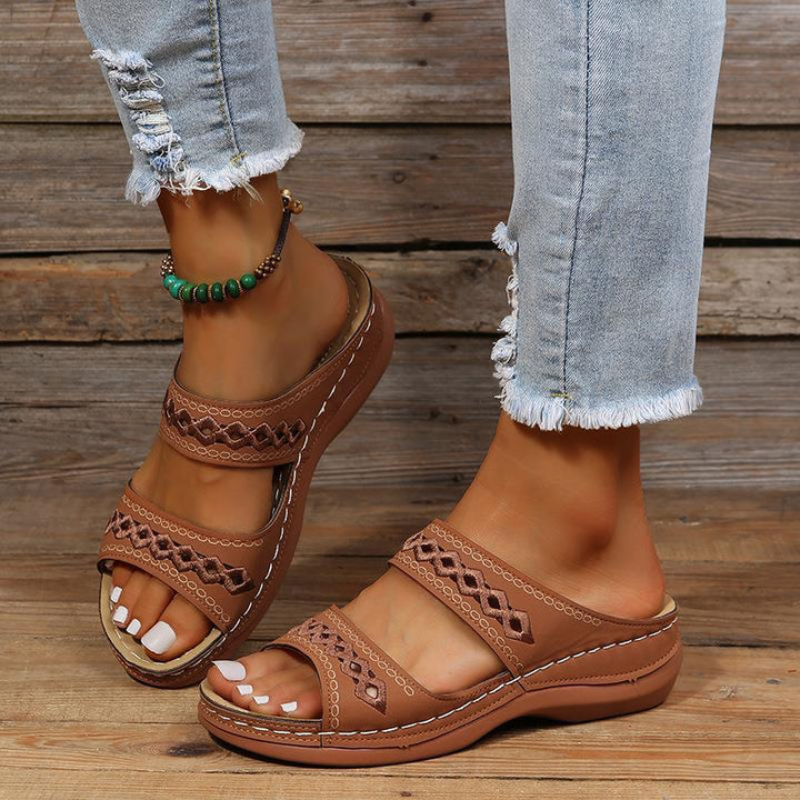 Women's Sandals Wedge & Slide | Cut-Out Strap