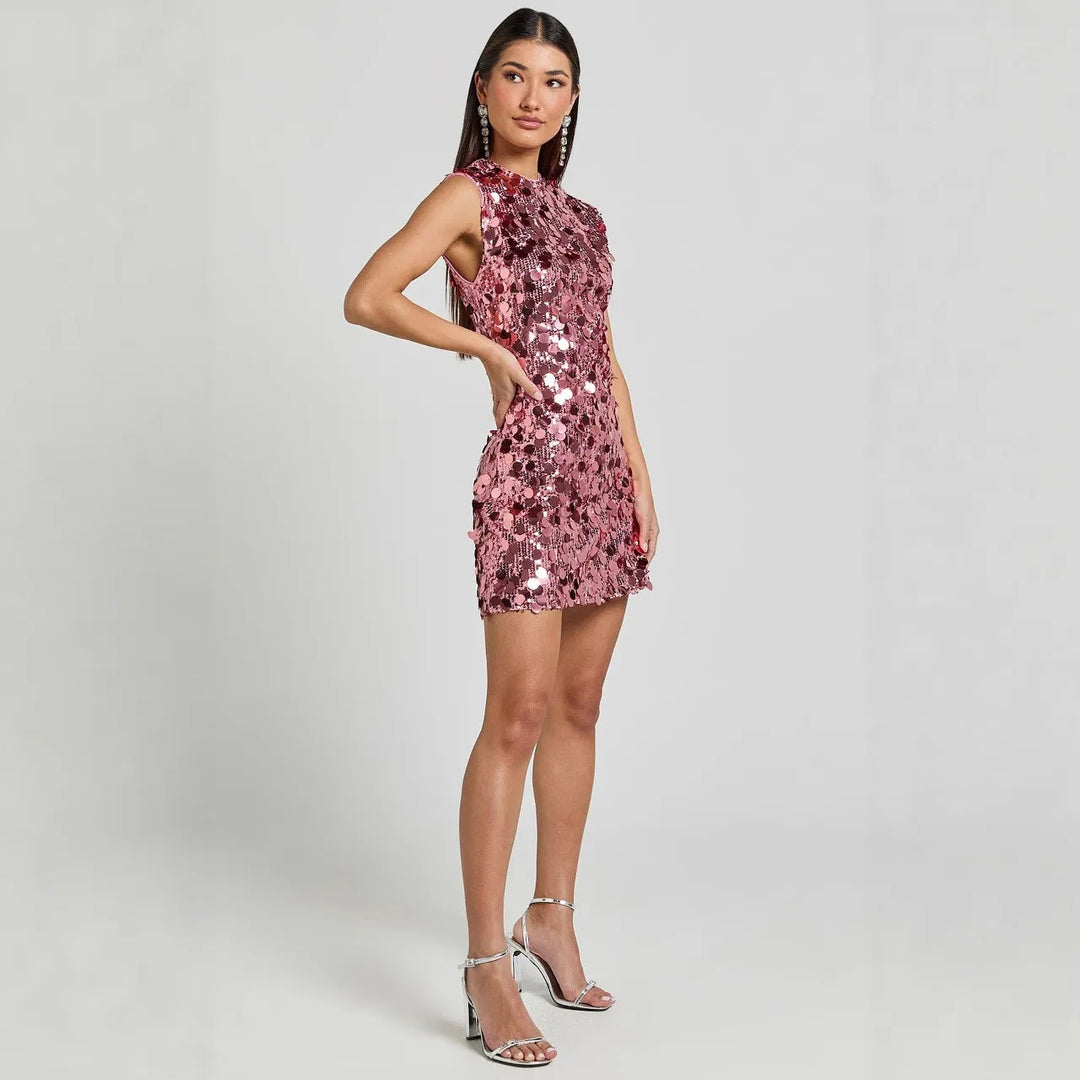 Women's Sequin Dress Bodycon & Sleeveless | Mini