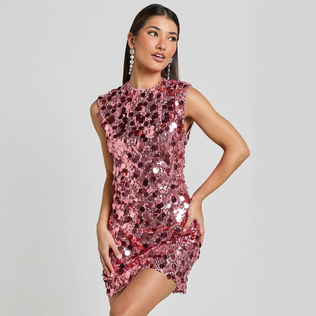 Women's Sequin Dress Bodycon & Sleeveless | Mini
