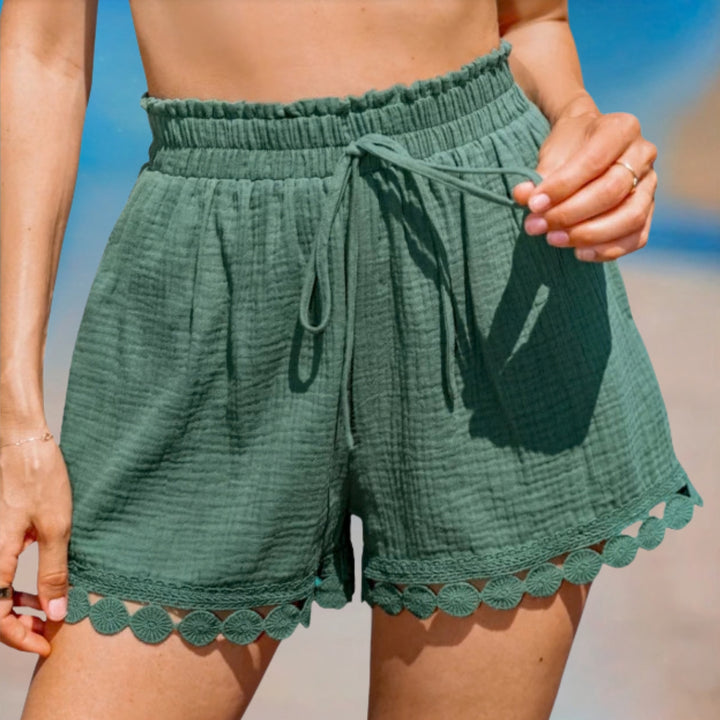 Women's Shorts with Drawstring Waist | Beach Summer
