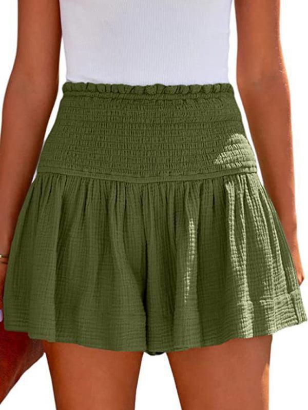 Women's Shorts with Smocked Waist | High-Waisted