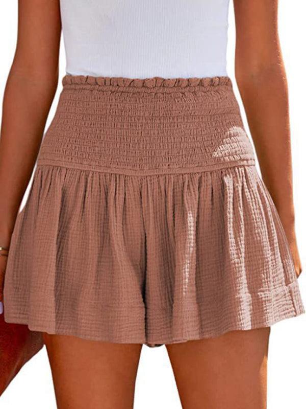 Women's Shorts with Smocked Waist | High-Waisted