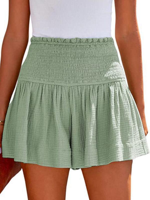 Women's Shorts with Smocked Waist | High-Waisted