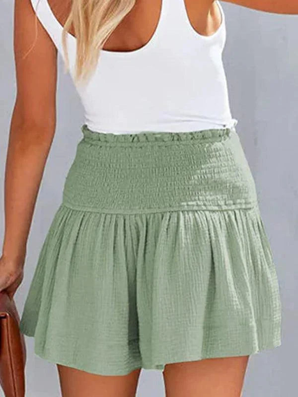 Women's Shorts with Smocked Waist | High-Waisted