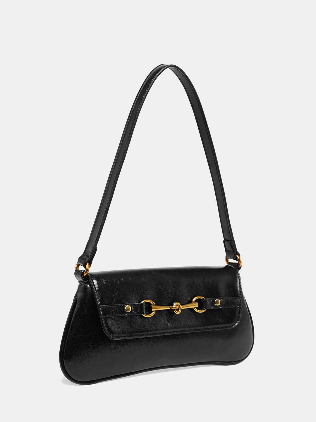 Women's Shoulder Bag with Horsebit Hardware | Baguette