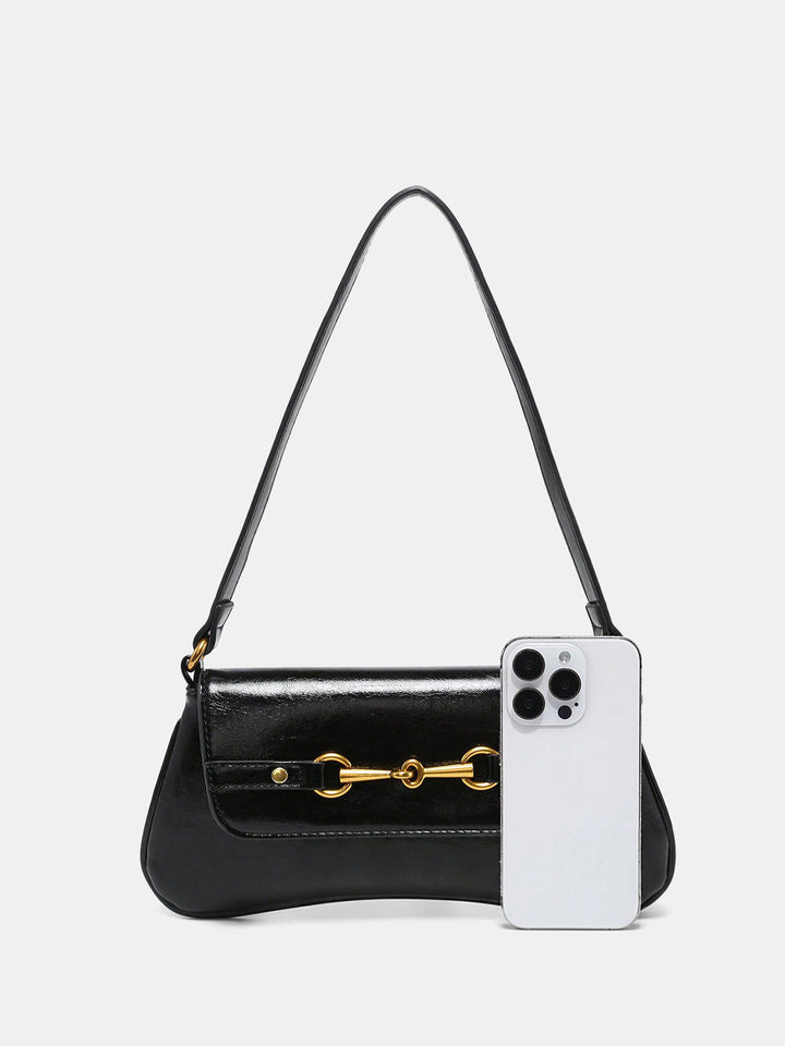 Women's Shoulder Bag with Horsebit Hardware | Baguette