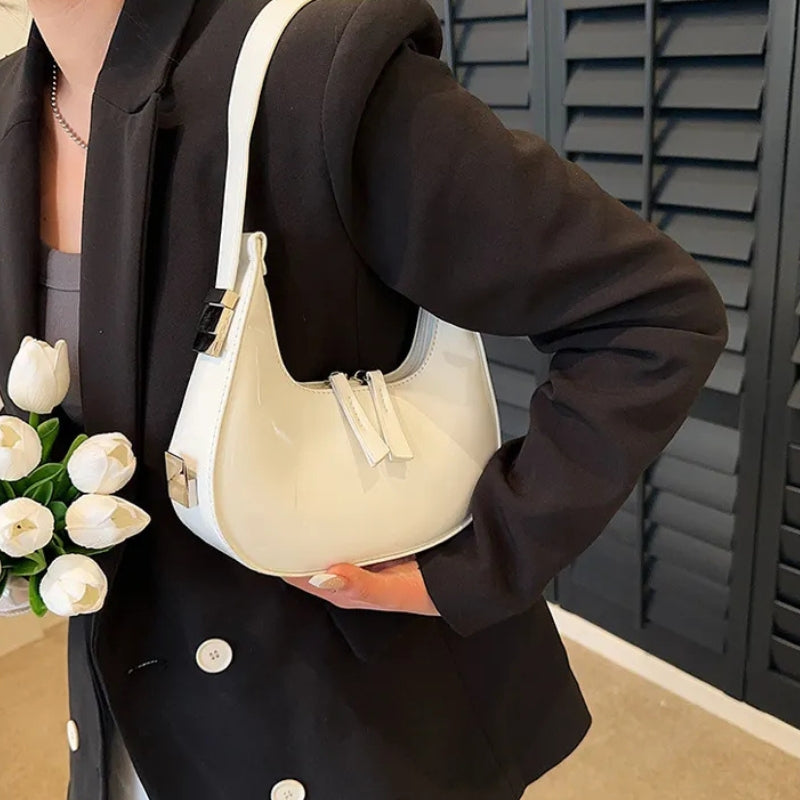 Women's Shoulder Bag with Zip Closure | Small