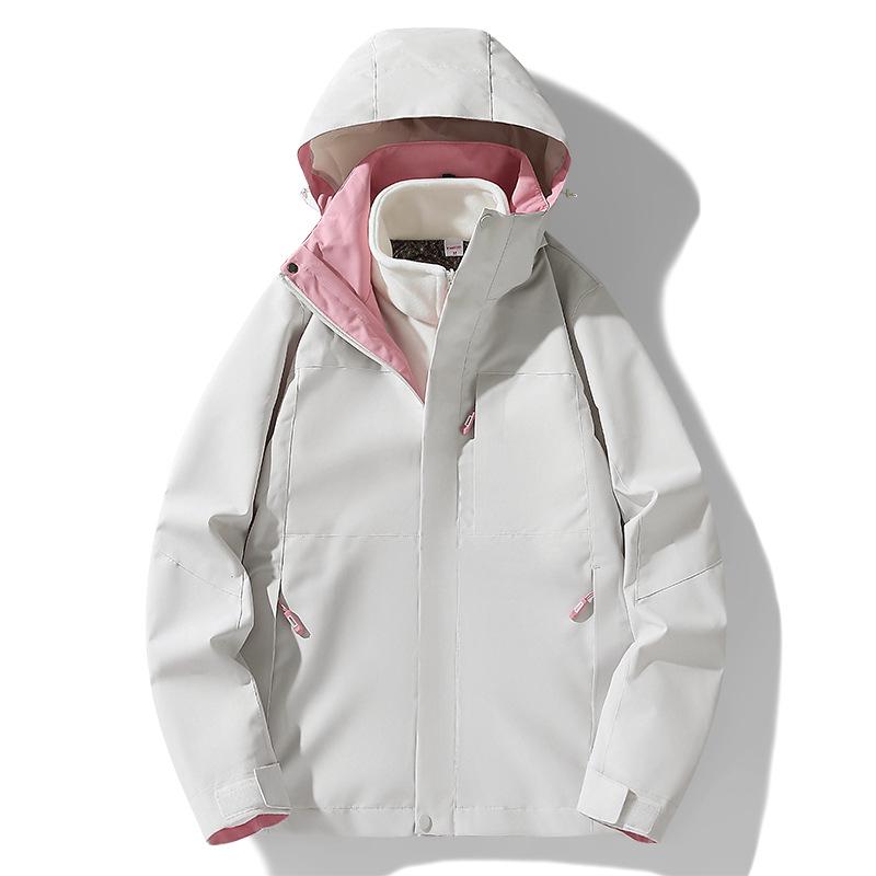 Women's Ski Jacket with Hood & Fleece Liner  | 3-in-1