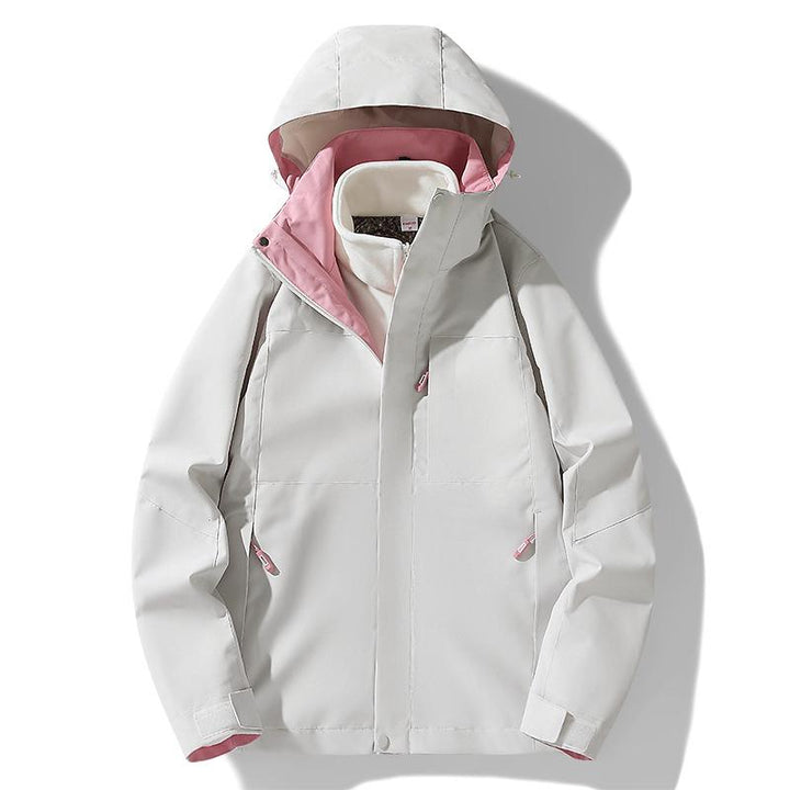 Women's Ski Jacket with Hood & Fleece Liner  | 3-in-1