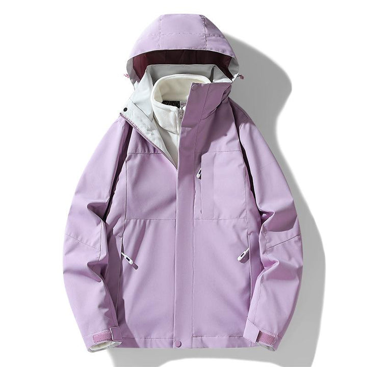 Women's Ski Jacket with Hood & Fleece Liner  | 3-in-1