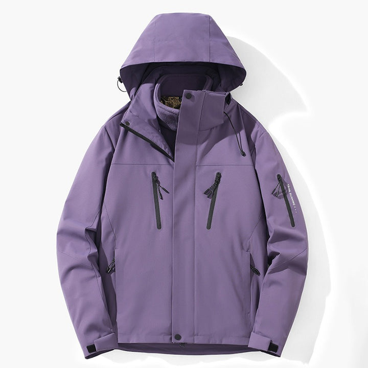 Women's Ski Jacket with Hood & Pockets | Colourblock