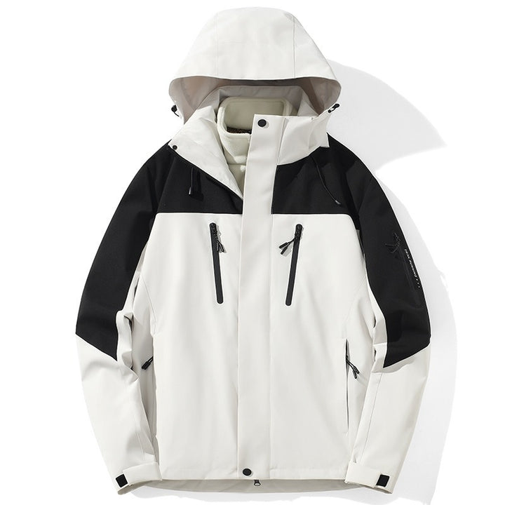 Women's Ski Jacket with Hood & Pockets | Colourblock