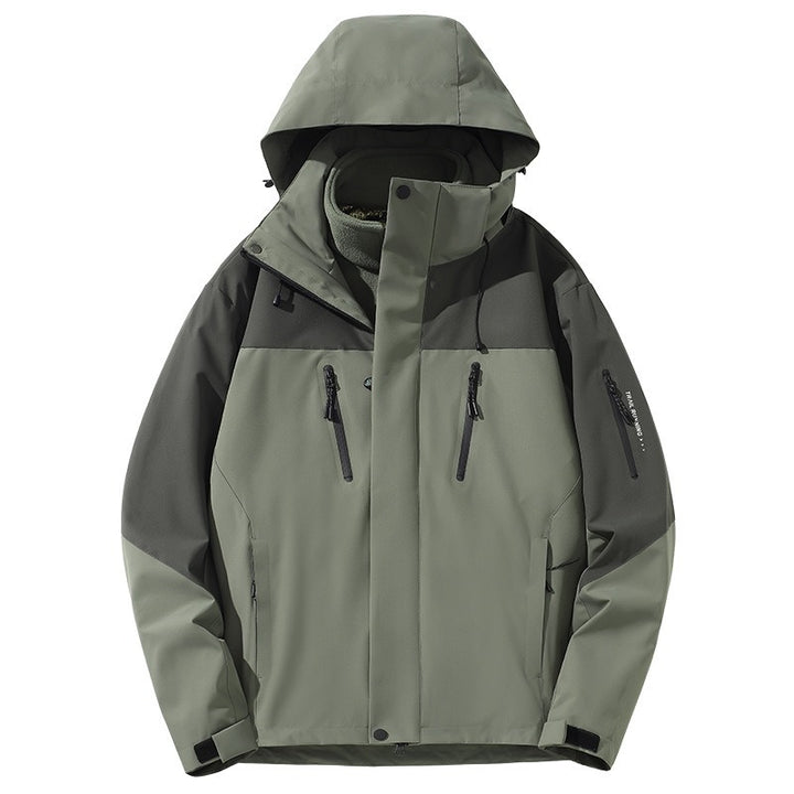 Women's Ski Jacket with Hood & Pockets | Colourblock