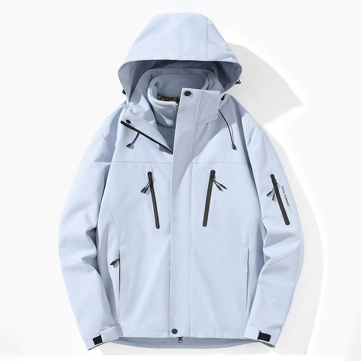Women's Ski Jacket with Hood & Pockets | Colourblock