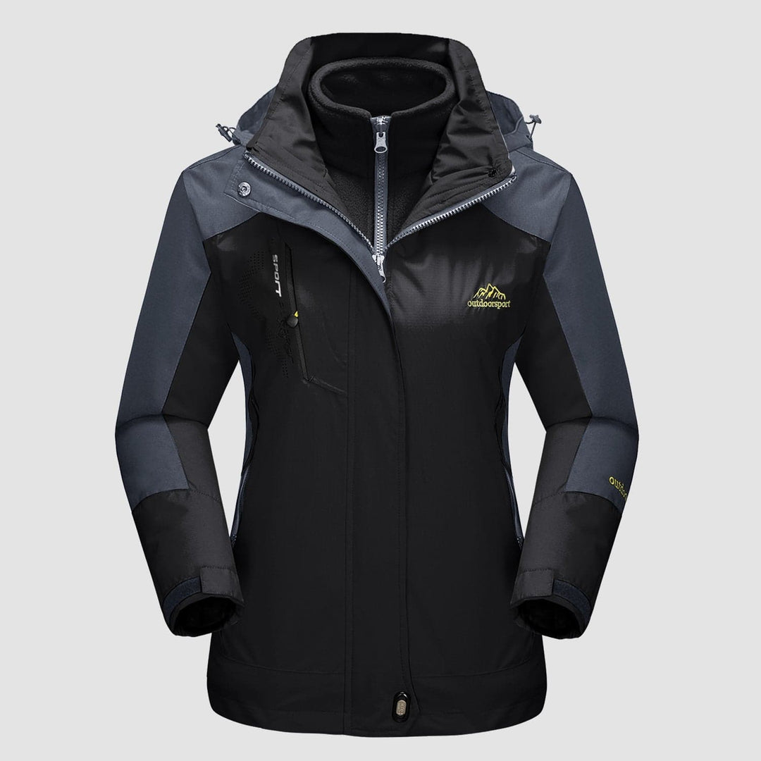 Women's Ski Jacket with Hood & Pockets | Zip Up