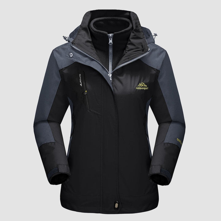 Women's Ski Jacket with Hood & Pockets | Zip Up