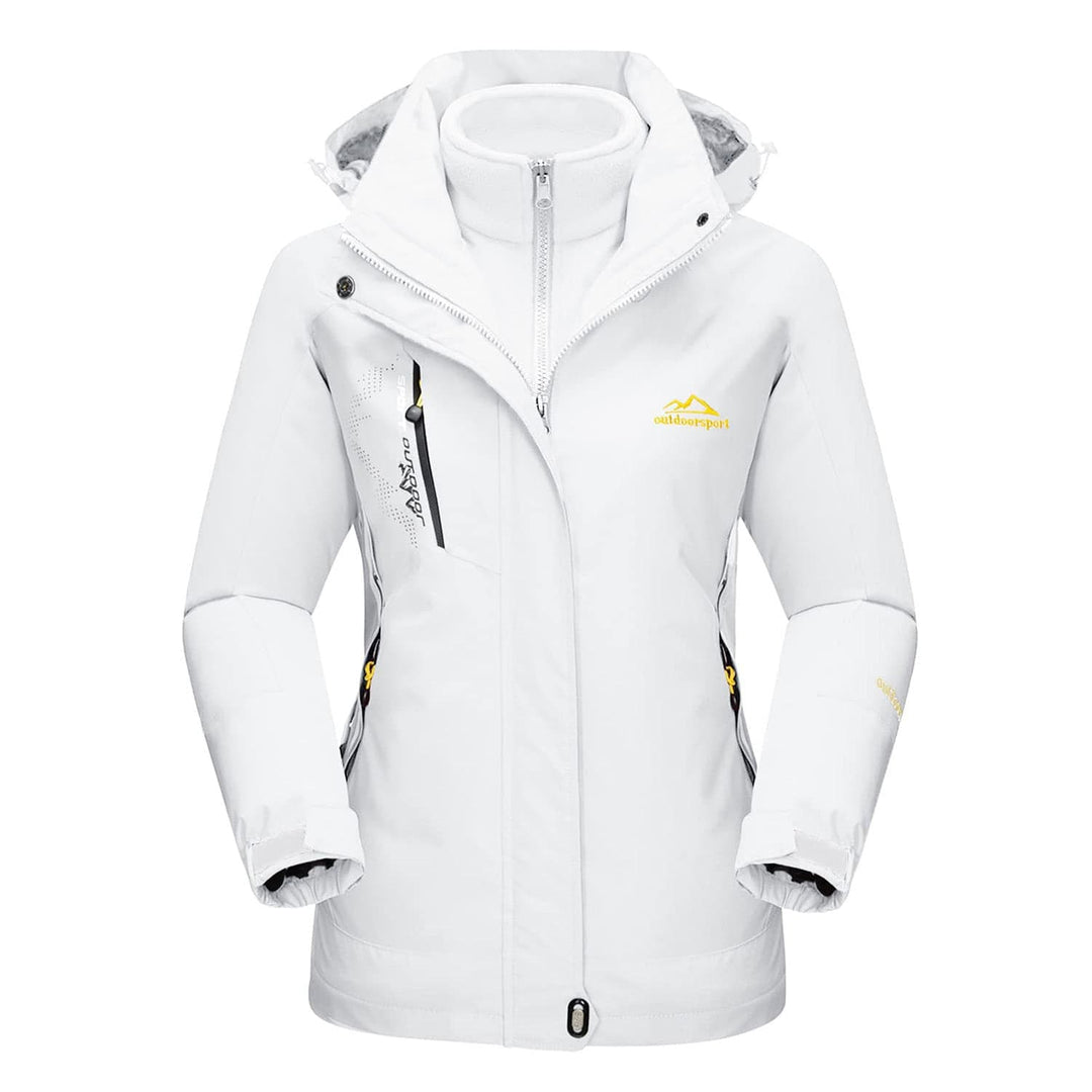 Women's Ski Jacket with Hood & Pockets | Zip Up