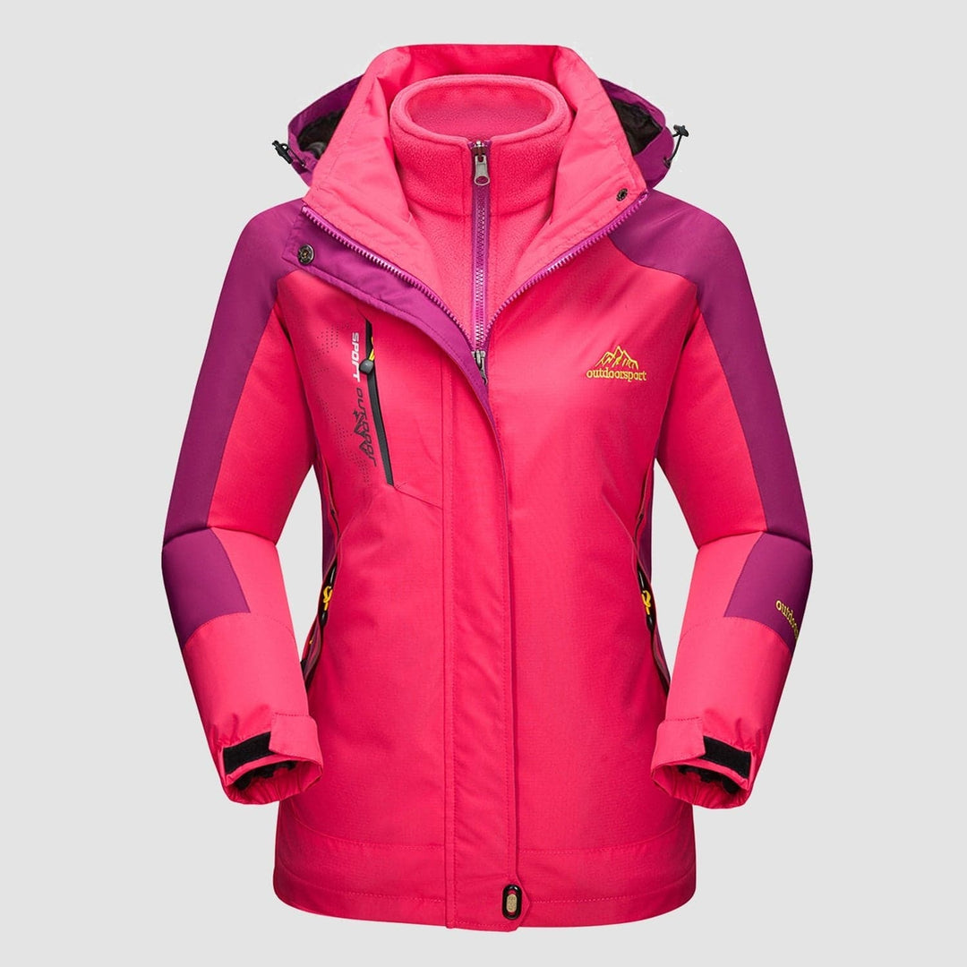 Women's Ski Jacket with Hood & Pockets | Zip Up